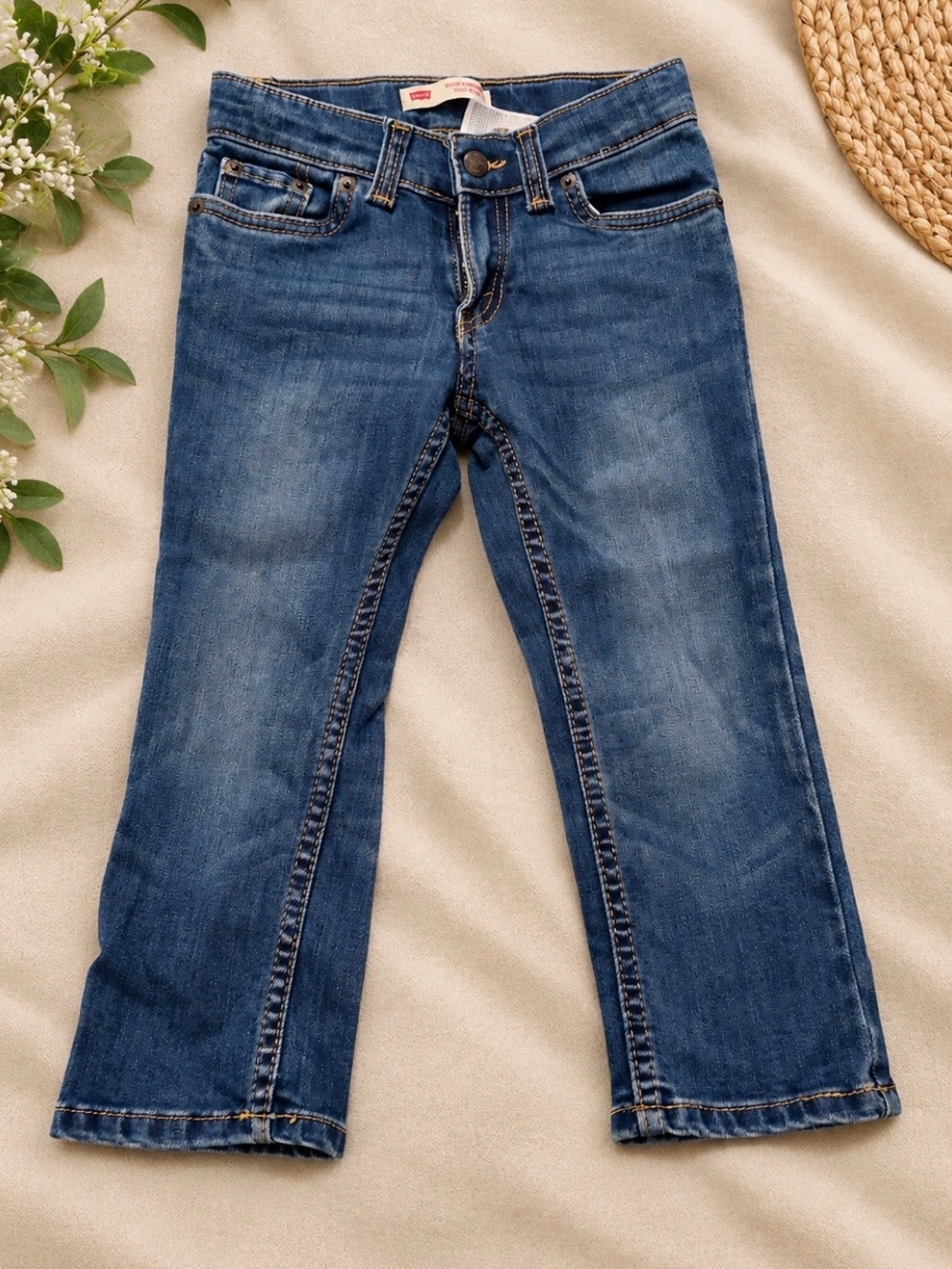 Levi's Girls' Medium Blue Boot-Cut Jeans